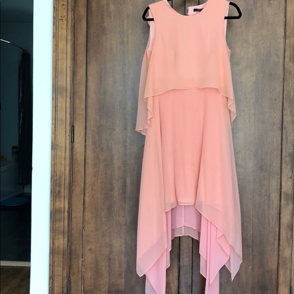 bcbg peach dress